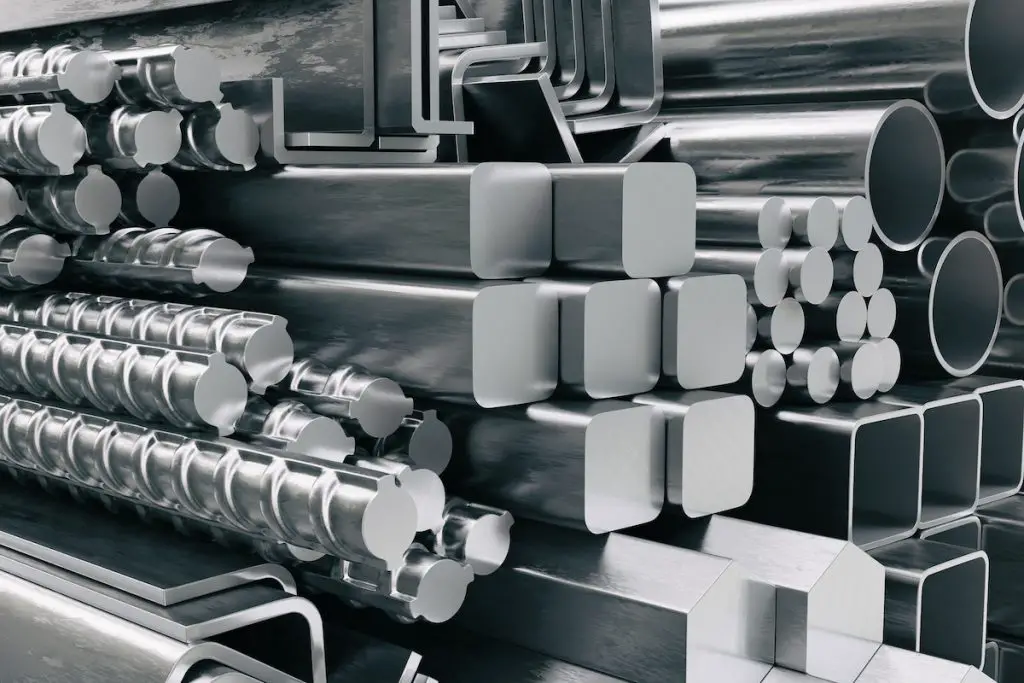 Image of several stainless steel tubes and pipes. Source: Adobe Stock