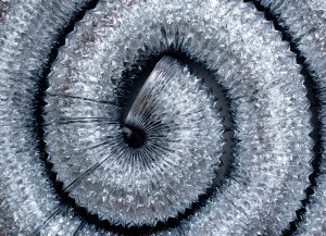 Image of flex ductwork tube. Source: Adobe Stock