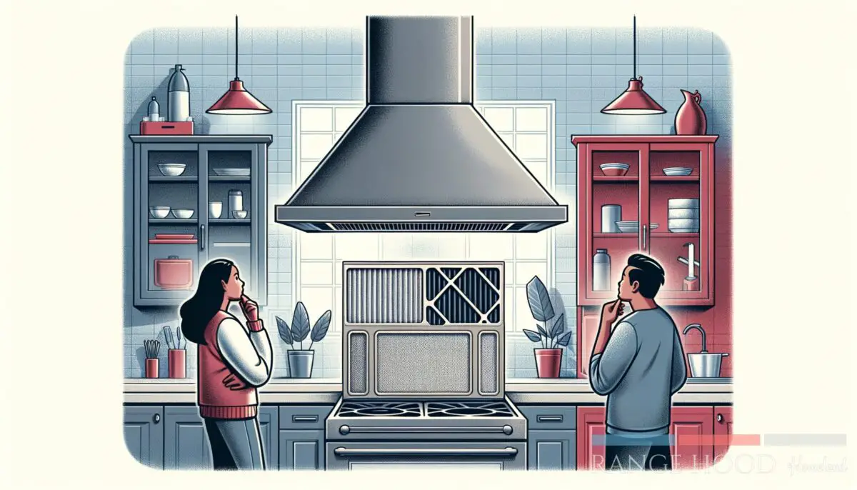 Featured image for a blog post called how to choose the right filter for your range hood whats best for your kitchen.